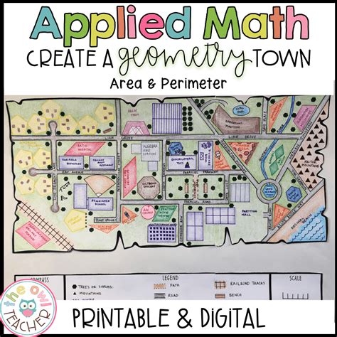 Geometry Town Project Based Learning Printable & Digital (Google) - The Owl Teacher