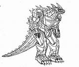 21  Free Coloring Pages Godzilla sketch template