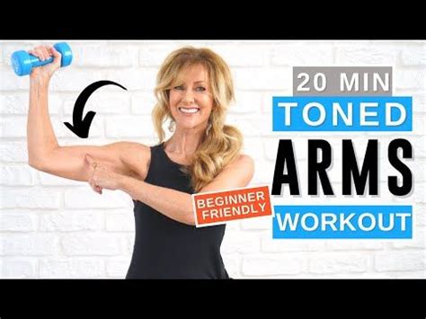 20 Minute Toned Arm Workout For Women Over 50 | Bye Bye Bat Wings Today! - YouTube | Tone arms ...