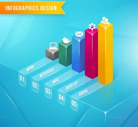 CREATIVE BAR CHART DESIGNS - Google Search | Infographic design, Infographic, Business vector ...