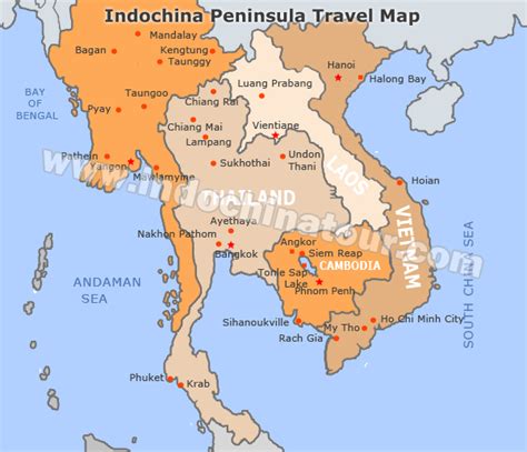 Map Of Indo China | Draw A Topographic Map