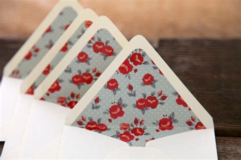 Items similar to 10 Rustic Floral Rose envelope liners - flower on Etsy