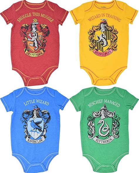 Harry Potter Baby 4 Pack Bodysuits Newborn to Infant | Harry potter baby, Harry potter baby boy ...