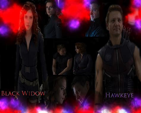 Blackwidow & Hawkeye wallpaper - Hawkeye & Black Widow Wallpaper ...