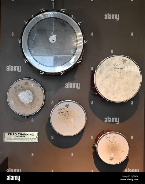 Chad Channing drum kit from Nirvana Stock Photo - Alamy