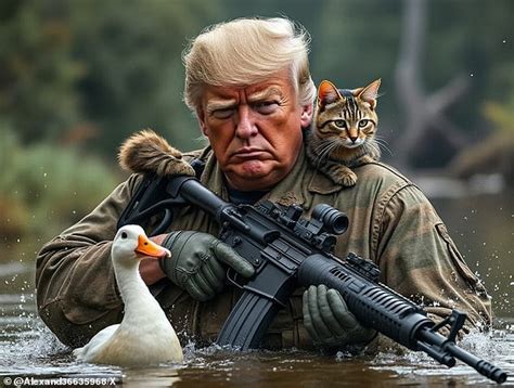 Democrat has a meltdown over memes of Trump protecting ducklings and kittens over wild claims ...