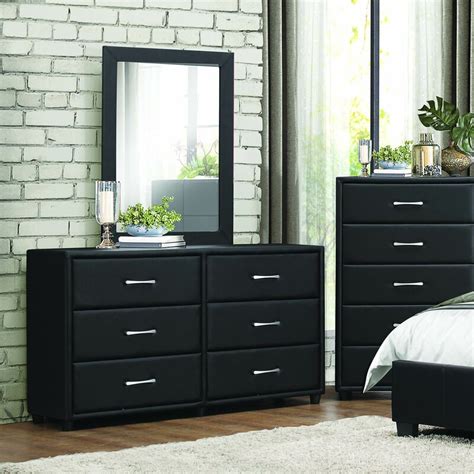 Orren Ellis Amezcua 6 Drawer Double Dresser with Mirror & Reviews | Wayfair