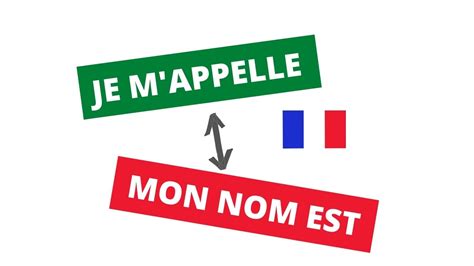 Je m'appelle or Mon nom est? - How to say " My Name is " in French 🇫🇷