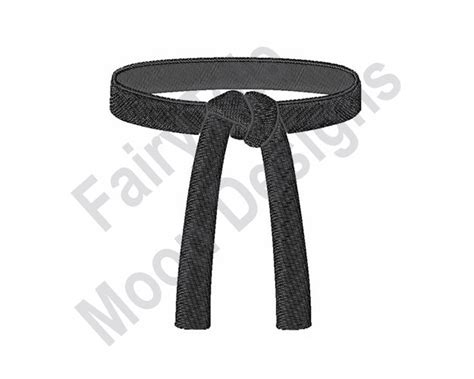 Black Belt Machine Embroidery Design Karate Black Belt - Etsy