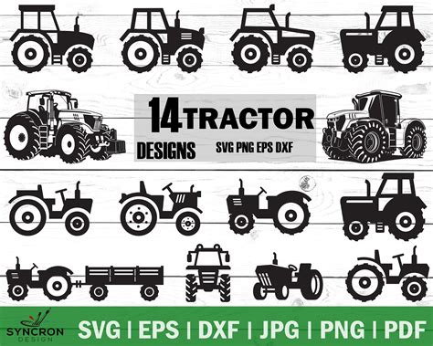 John Deere Green Farm Tractor Svg Graphic Clipart Farming Svg Cricut ...