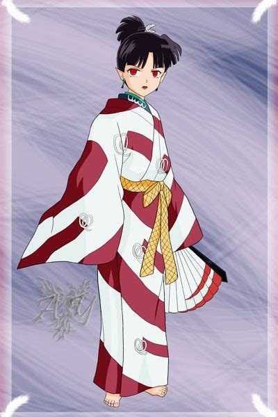 InuYasha Kagura Kimono White and Purple Cosplay Outfits Costumes | Anime Costumes | Pinterest ...