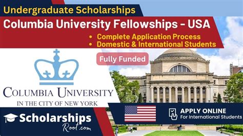 Columbia University Scholarships 2024 USA (Fully Funded Undergraduate Scholarship ...