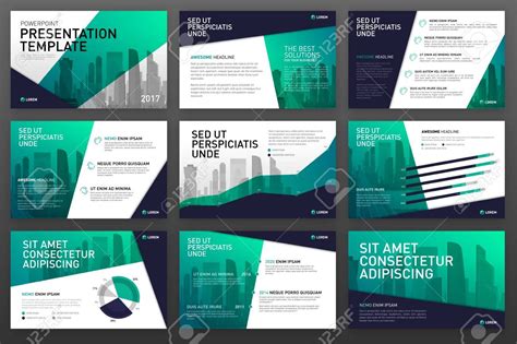 Business presentation templates with infographic elements. Use for ppt layout, presentation ...