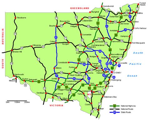 Road Map Of Nsw Roads