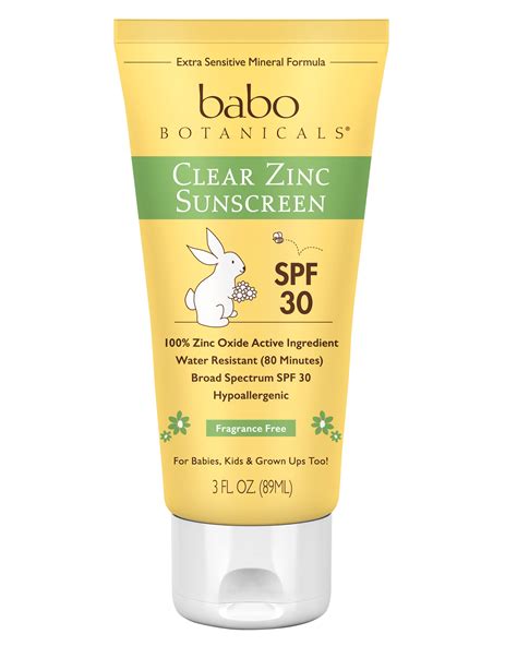 SPF 30 Clear Zinc Sunscreen Lotion, Fragrance Free - Walmart.com