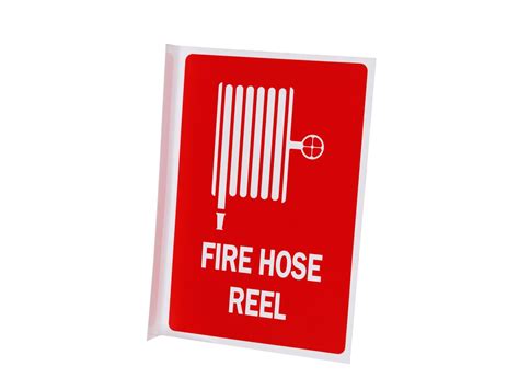 Location Signs - Fire Hose Reel Right Angle Medium 320mm x 220mm - Plastic from Reece