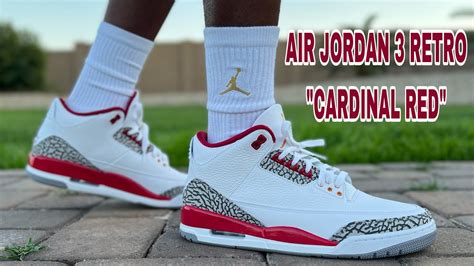 AIR JORDAN 3 RETRO "CARDINAL RED" REVIEW & ON FEET THIS IS WHY AJ3'S WILL ALWAYS BE UNTOUCHABLE ...