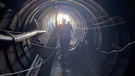 Inside the ‘Gaza metro’: Israel displays Hamas tunnel big enough for a car