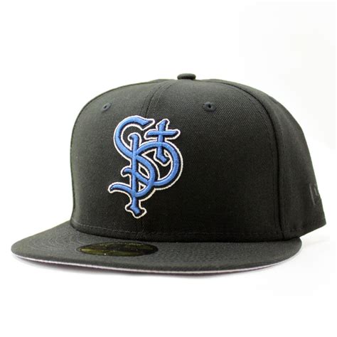 St. Paul Saints New Era 59Fifty Fitted Hat (Glow in the Dark Black Gra – ECAPCITY