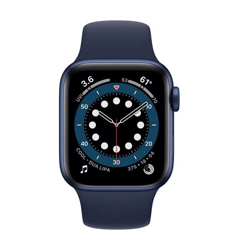 Apple Watch Blue Aluminum Case with Deep Navy Sport Band 40mm Series 6 GPS, MG143BS/A, цена в ...