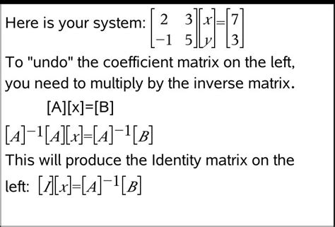 Inverse Matrix - Precalculus | Socratic