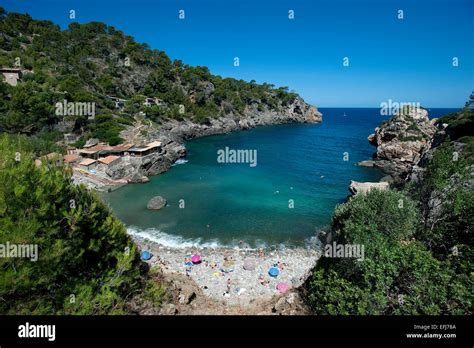 Beach, Deia, Mallorca, Balearics, Spain Stock Photo - Alamy