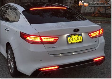 (NEW) 2016-2018 Kia Optima Rear Sequential Bumper LED Lights | Kia optima, 2018 kia optima, Kia