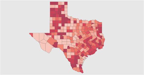 Mapping the Number of COVID-19 Cases in Texas per Doctor