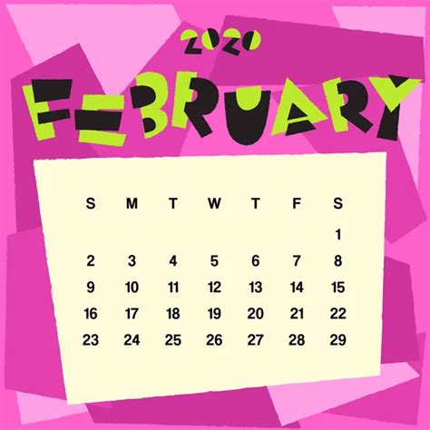 Calendar 2020 Template Monthly Calendar Abstract Background Vector Illustration Stock Vector ...
