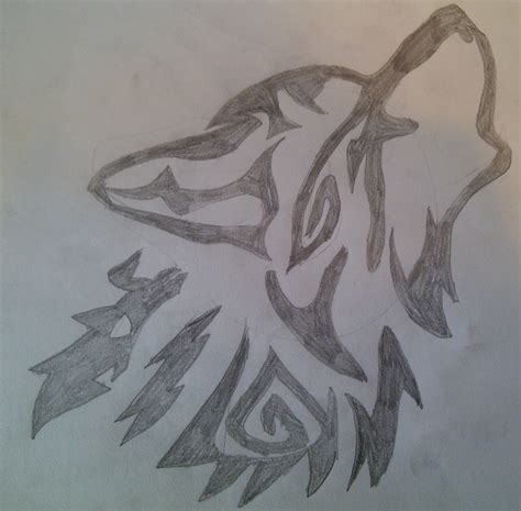 Howling Wolf Drawing at GetDrawings | Free download