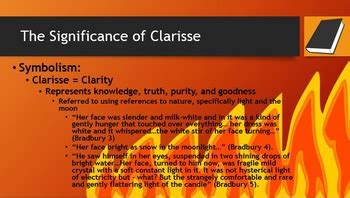 The Significance of Clarisse McClellan in Fahrenheit 451 | TpT