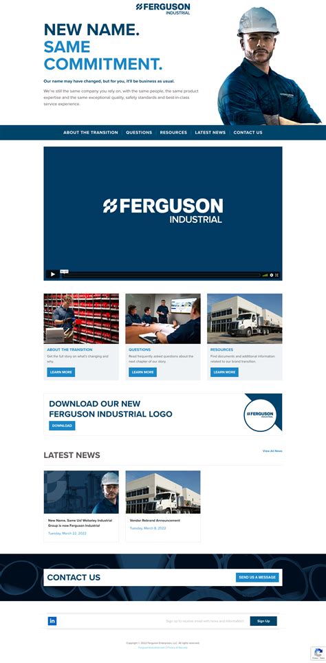 From Wolseley Industrial Group to Ferguson Industrial - A Brand ...