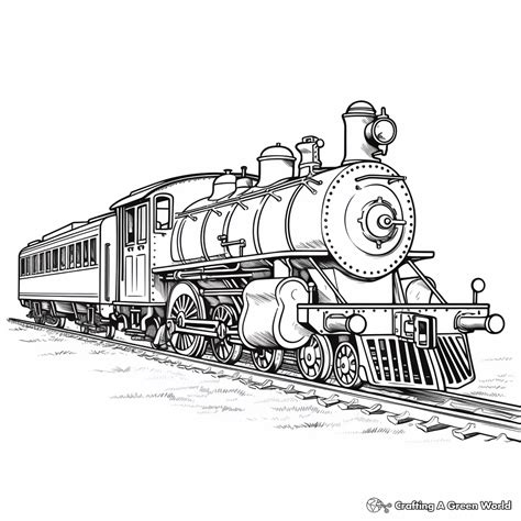 Train Station Coloring Pages Printable