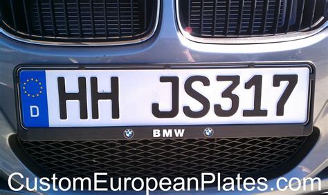 Custom German License Plate with BMW Mounting Frame | Bmw, European ...