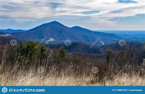 A Later Winter View of the Blue Ridge Mountains Stock Photo - Image of ...