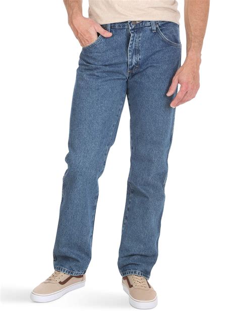 Wrangler Mens 40x29 Regular-Fit Straight Leg Flex Jeans - Walmart.com