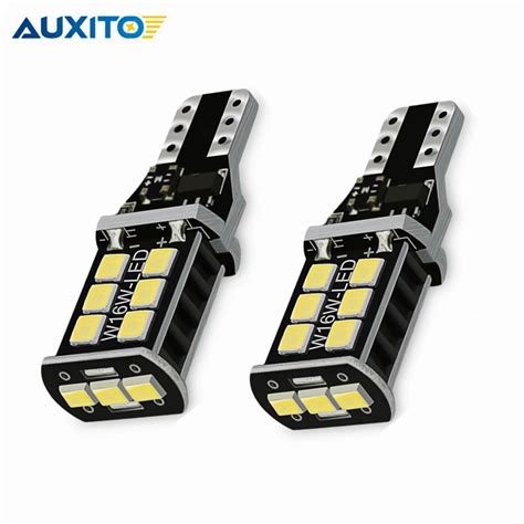 2pcs W16W LED T15 Reverse Backup Bulb W16W LED Canbus Signal lamp NO OBC Error Auto LED Bulb ...