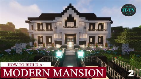 How To Build A Large Minecraft Mansion! Easy Tutorial #2 - YouTube