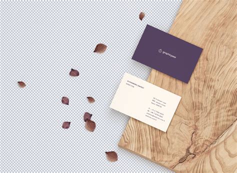 Front & Back Business Card Mockup