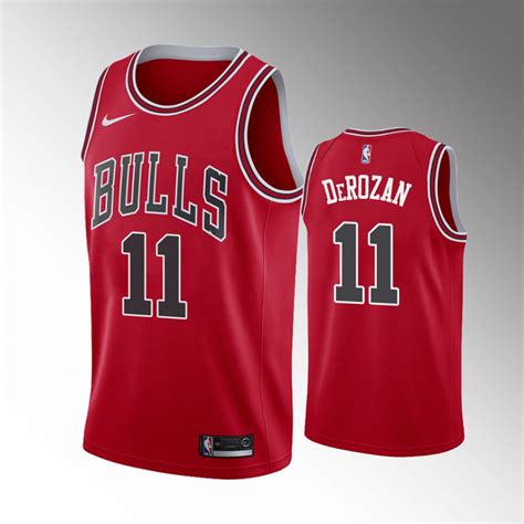 DeMar DeRozan Chicago Bulls 2021 Icon Edition Red 2021 Trade Jersey ...