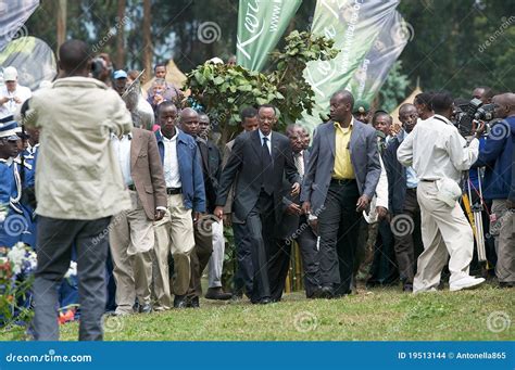 The President of the Rwanda Paul Kagame Editorial Stock Image - Image ...