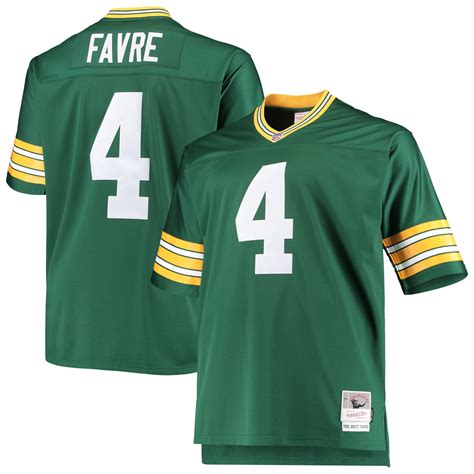 Brett Favre Green Bay Packers Mitchell & Ness Big & Tall 1996 Retired ...