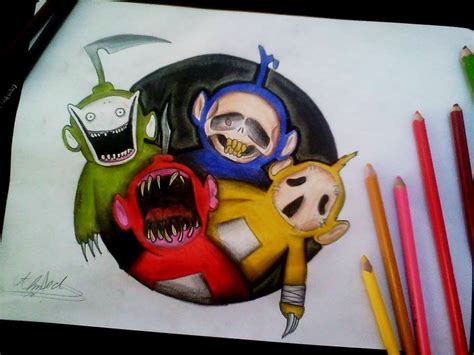 Scary Teletubbies Drawing