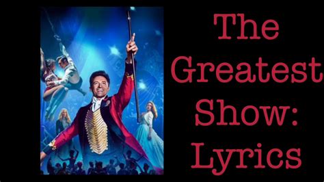 The Greatest Showman Lyrics-The Greatest Show - YouTube