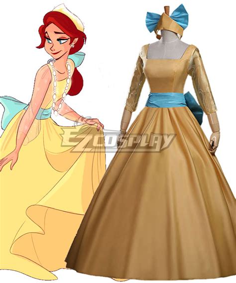 Anastasia Anastasia Princess Yellow Dress Cosplay Costume