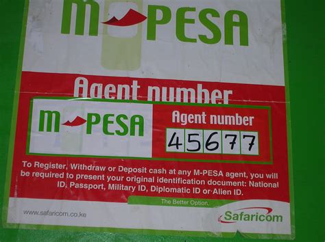 Nicholas Displays his M-PESA Agent number | The agent number… | Flickr