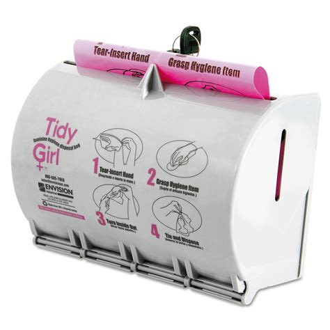 Plastic Feminine Hygiene Disposal Bag Dispenser by Tidy Girl™ STOTGUDPV2 | OnTimeSupplies.com