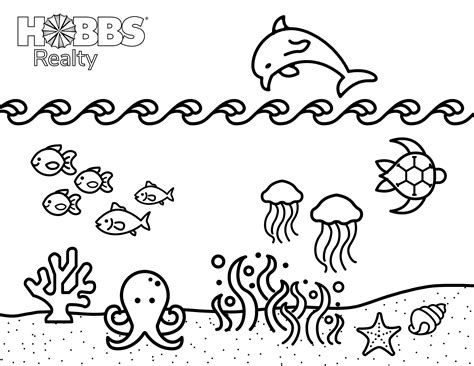 Beach Coloring Pages for Kids | Hobbs Realty