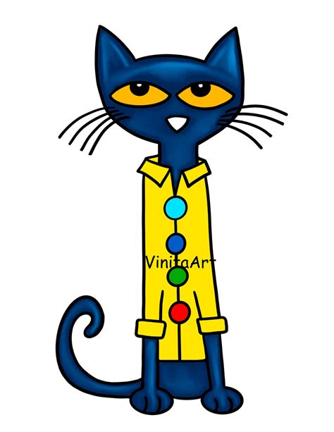 Pete the Cat and His Four Groovy Buttons Storybook Clipart - Etsy