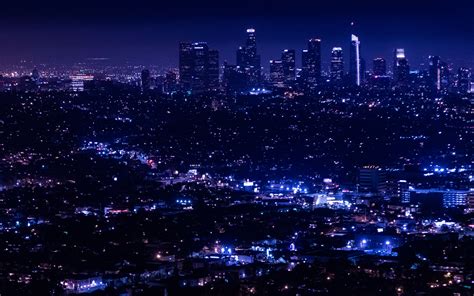 Download wallpaper 3840x2400 night city, city lights, overview, aerial ...